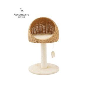 라탄 스크래쳐 캣타워 고양이 바구니 반려묘 하우스 캣폴 숨숨집 집 캣선반