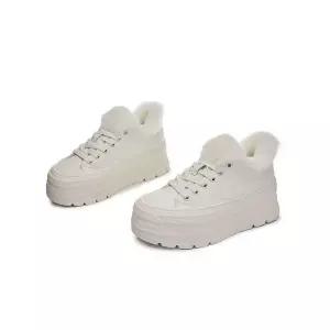 여친 캐주얼 겨울 슈즈 러블리 하이탑 보온 운동화 신발 양털 가죽 리얼 보드화 토오픈 만발 가보시 다올4