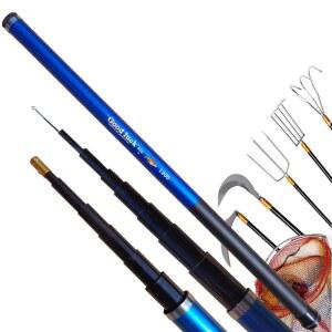 휴대용 수초 제거기 민물 기 제거대 간편 빙어 산천어낚시대 초경량 4갈퀴 로프