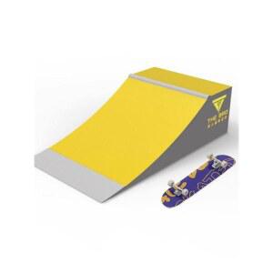 스케이트보드 경사로 장애물 트랙 경기장 이중 더블 단봉 단열판 레몬옐로우 카누 A 다리