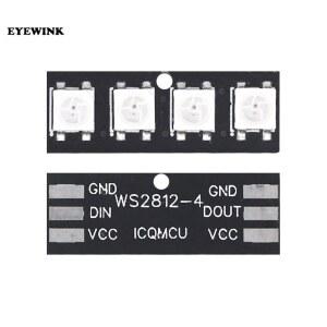 1PCS 4 비트 WS2812 라이트 비드 모듈 스트립 바 풀 컬러 구동 슬라이드 램프 개발 보드 SCM