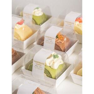 상자 케이스 조각 박스 포장 케이크 용기 세트 선물 투명