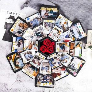 용돈박스 서프라이즈 용돈봉투 상자 40x40cm 빨간 생일 설날 파티풍선 투명상자