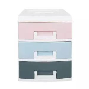 [JED] 정리함 수납 생활용품 파스텔 서랍장 3단 정리박스 소품 중형