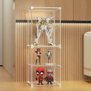 피규어 전시장 진열장 대형 릴 바퀴형 정리 캐비닛 유리 조립 8층