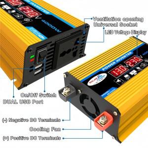 12V ~ 110V/220V 태양 전지 패널 시스템 배터리 충전 컨트롤러 4000W 광 인버터 키트 완전한 발전