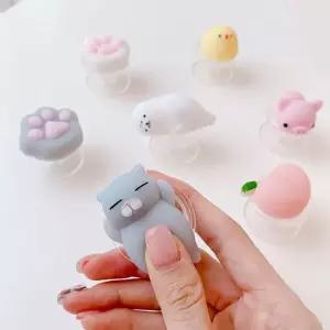 Linkvu 말랑 모찌 애니멀 투명 폰톡 스마트톡