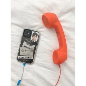 레트로 핸드폰 전화기 마이크 이어폰 인테리어 수화기 소품