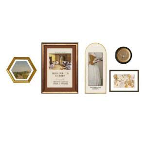 고재 부동산 빈티지 월넛 우드행잉 액자 프레임 엔틱