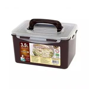 밀폐용기 3.5L초코 냉장고용기 찬통 국민 반찬통 45호 김치통 직사각