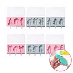 아이스크림 몰드 3구 6종 실리콘 수제 틀