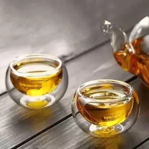 이중 유리찻잔 세트 미니 유리컵