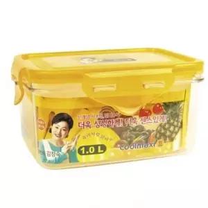 밀폐용기 1L 쿨맥시3 반찬통 냉장고 직사각 찬통 유리반찬통