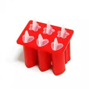 아이스크림틀 6구 실리콘 미니 아이스바 만들기 스틱틀