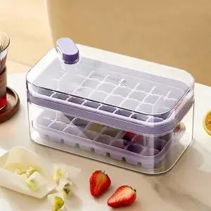 아이스트레이 64구 얼음틀 원터치 퍼플