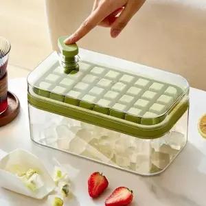 아이스트레이 64구 원터치 얼음틀 올리브그린