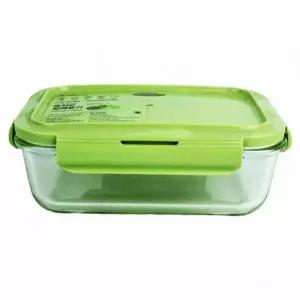 밀폐용기 1860ml(873198) 5호 오븐락 직사각 유리반찬통 스텐밀폐용기