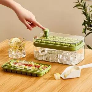 얼음틀 64구 2단 원터치 얼음트레이 스쿱 포함