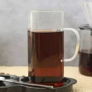 유리컵 머그컵 내열 커피잔 사각 270ml 1P