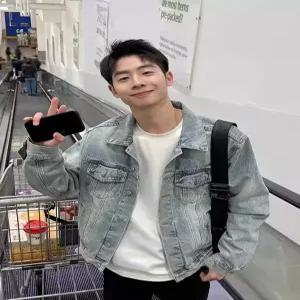 남자 가을 자켓 코트 숏 정장 하운드투스 패드 오버사이즈 상의 트위드 체크 패피3