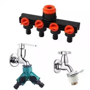 수도꼭지 4구 분배기 나사선변환커넥터 2종