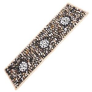 발지압판 매트 천연석 자갈 바닥 자갈길 지압 옥돌 등산로 흰색 싱글 부모님선물 대나무