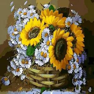 피포페인팅 Q2947 해바라기테마 DIY명화그리기 명화액자 운들어오는 그리기세트 그림