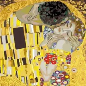 피포페인팅 B370 클림트의 키스 DIY명화그리기 풍수지리 캔버스 그림액자 캔버스액자