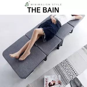 더바인 린넨 프리미엄 4단 접이식 침대 안락한 매트리스 각도조절 싱글 간이 사무실 원룸 병원 J7