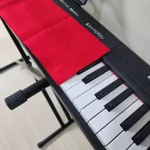 피아노 건반 빨강 덮개