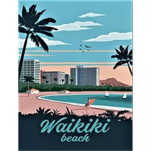 피포페인팅 P4-45 세계명소 와이키키 DIY 명화 그림 그리기 홈갤러리 돈들어오는