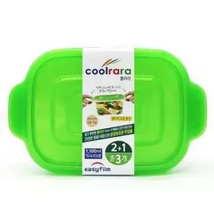 밀폐용기 쿨라라 냉동실밀폐용기 냉장고밀폐용기 6호(1100ml)3P