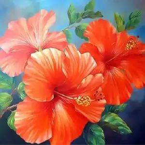 피포페인팅 Q3185 나팔꽃 DIY 명화 그림 그리기 명화그리기 그림액자 풍수그림 캔버스