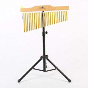 핸드 심벌즈 드럼 타악기 스탠드 25음 골드바 세트 35음 도금 차임벨