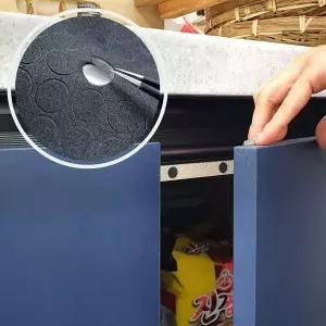 EVA 원형 소음방지 패드 스티커 1cm 블랙