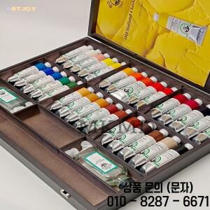 올드 홀랜드 오일 페인트 세트   수제 프리미엄 12 및 30색 나무 상자 컬렉션 내광성 정확한 렌더링