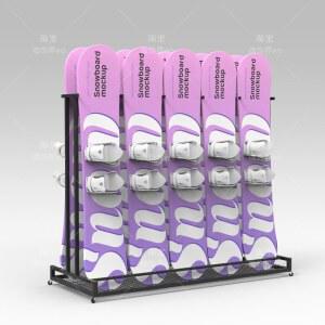 스노우보드 거치대 스노우 선반 트레이 하드웨어 플레이트 펀치 타입 장식 바퀴형 달린