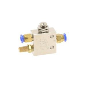 TAC2-31P 공압 푸시 단추 스위치 기계식 밸브, 1/8 인치, 2 위치, 3 방향 리셋