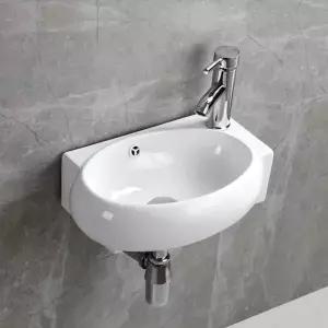 HLBATH 미니세면대 세면기 소형세면대 원형 HDL002