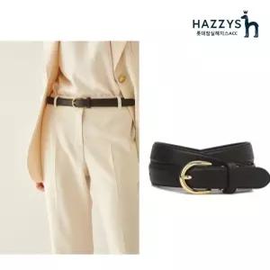 헤지스 ACC 선물포장HJBE3E405BK블랙 단색 소가죽 벨트 HILG0F405BKJN