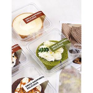 롤케이크 투명 박스 포장 디저트 50개 A세트 Type 미니 케이스 파운드케이크 답례품
