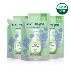 아이깨끗해 핸드워시 청포도 450ml 리필x3개