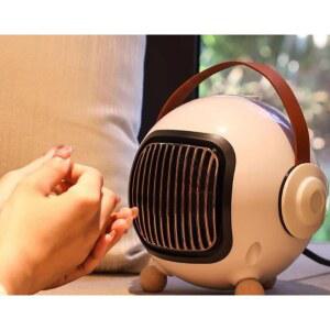 미니전기스토브발난로 저소음 가정용 히터 손히터 컬러 태양 온도조절 샴페인 발온풍기 녹색