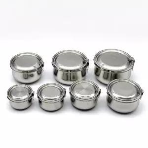 스텐 반찬통 밀폐용기 냉장고 찬통 4호 890ml 통 용기 스텐 밀폐 그릇