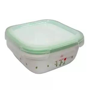 밀폐용기 반찬통 냉장고 용기 그릇 플라워 325ml 정리통 찬기 김치통