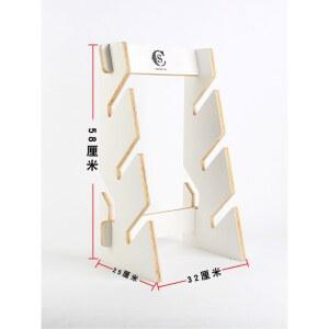 스케이트보드 거치대 3단 원목 보관함 진열대 서핑보드 5도 테이블탑 3단원목 선반 롱보드