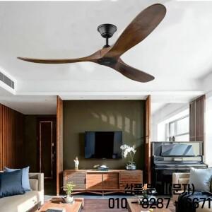 대형 천장 선풍기 전용 리모컨 DC 모터 리버스 우드 블레이드 팬 조명 고품질 디자인 나무 60 인치 88