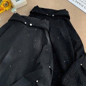 풀 스타 후드티, Haruku Galaxy 후드 맨투맨, 캐주얼 반짝이 하이 스트리트 후드, 남성 의류 스트리트웨어