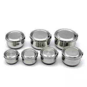 스텐 반찬통 밀폐용기 냉장고 찬통 6호 1500ml 밀폐 통 주방용품 스텐