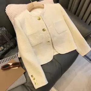 마요 여성 하프 검정 모직 울 가을 숏 트위드 스웨이드 코트 스몰 UNO3